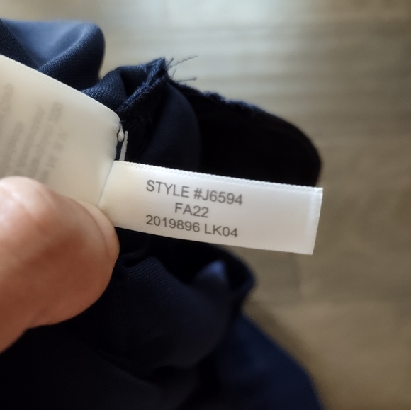 J. Crew Factory Jamie Pant Tapered Leg Pull-On Navy Blue - Picture 11 of 15